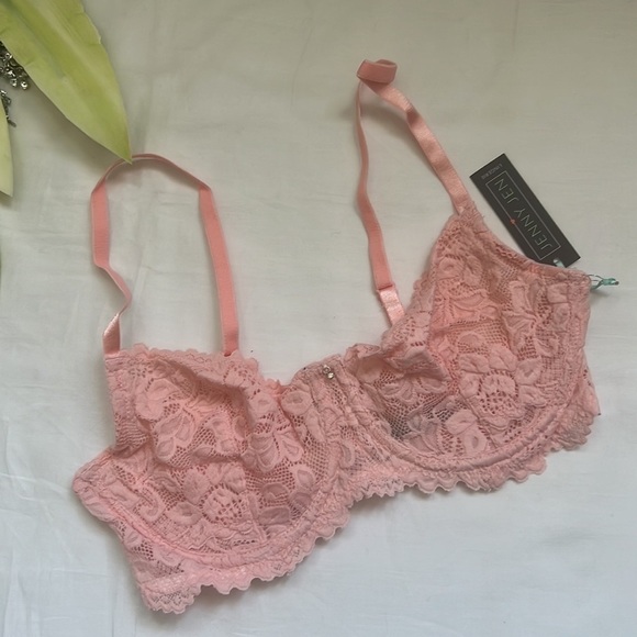 🎀nwt Jenny Jen Emma Demi Lace Unpadded Underwire Bra 34C🎀 - Picture 4 of 8